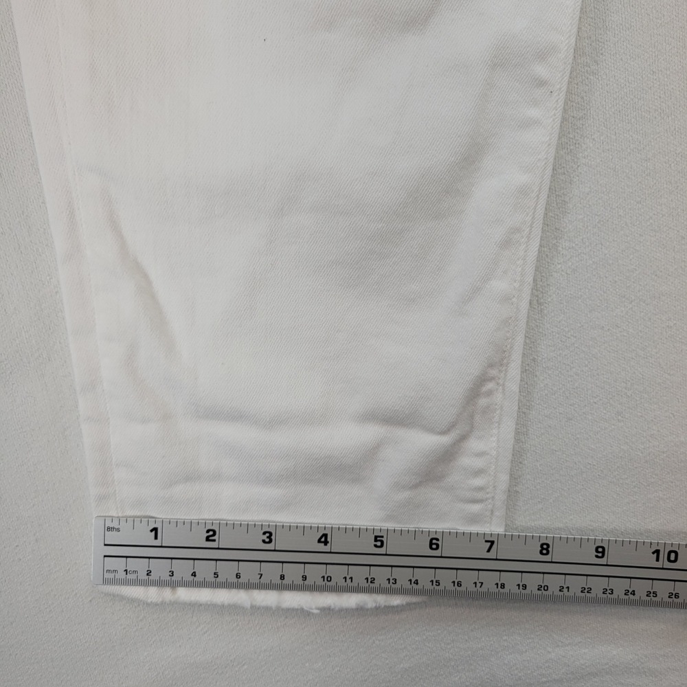 AG Adriano Goldschmied Ex-Boyfriend Jeans Womens 32 White Slouchy Slim Denim - Picture 11 of 12